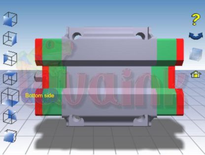 Hiwin HGW15CBEZ0C Block Bottom View